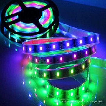 DC5V 16.4feet 150 LEDs RGB Led Strip Light WS2812 Flexible Chasing IP67 Waterproof for Advertisement Home Indoor decoration